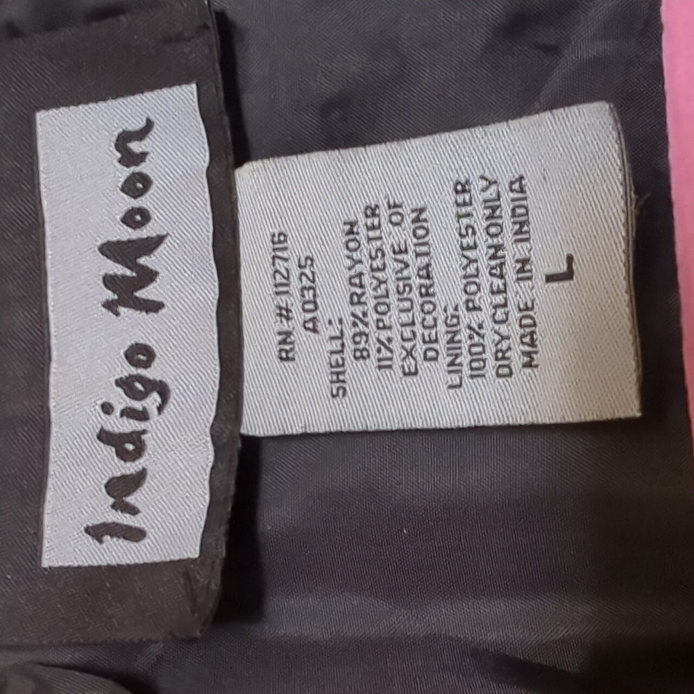 Indigo Moon Jacket Patchwork Large - image 4